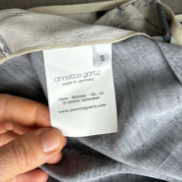 Annette Gortz Long 92% Silk Dress. Size S - Picture 5 of 8